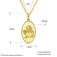 Picture of Dubai Gold Plated Pendant Necklace with Fast Shipping