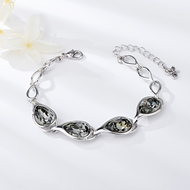 Show details for Zinc Alloy Platinum Plated Fashion Bracelet Shopping