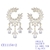 Picture of Inexpensive Gold Plated Cubic Zirconia Dangle Earrings from Reliable Manufacturer