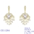 Picture of Bling Big Cubic Zirconia Dangle Earrings