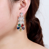 Picture of Popular Cubic Zirconia Big Dangle Earrings