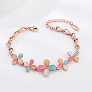 Picture of Famous Flower Zinc Alloy Fashion Bracelet