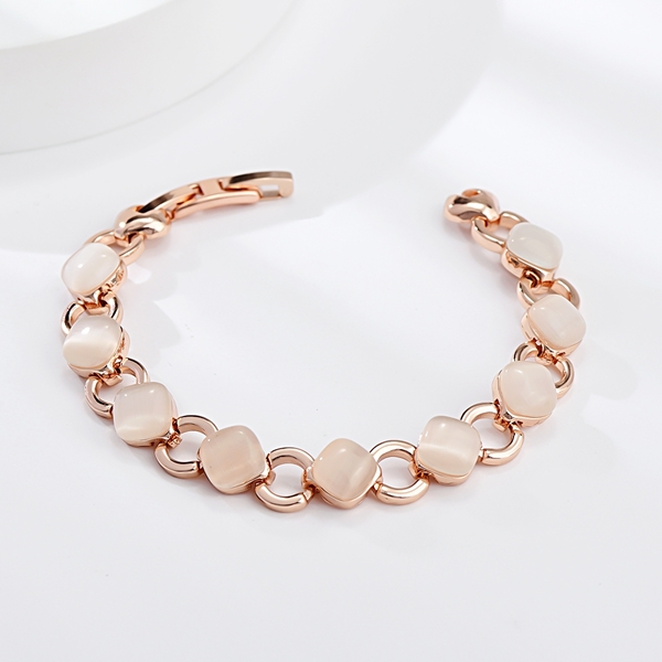 Picture of Zinc Alloy Rose Gold Plated Fashion Bracelet with Unbeatable Quality