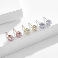 Picture of Unique Cubic Zirconia White Stud Earrings