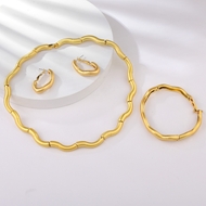 Show details for Zinc Alloy Gold Plated 3 Piece Jewelry Set with Full Guarantee Show details for Zinc Alloy Gold Plated 3 Piece Jewelry Set with Full Guarantee