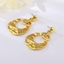 Show details for Attractive Gold Plated Dubai Dangle Earrings with Unbeatable Quality