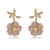 Picture of Fashion Cubic Zirconia Pink Dangle Earrings