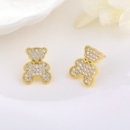 Show details for Delicate Copper or Brass Stud Earrings with Worldwide Shipping Show details for Delicate Copper or Brass Stud Earrings with Worldwide Shipping