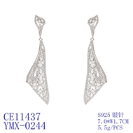 Picture of Featured White Luxury Dangle Earrings with Full Guarantee