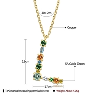 Picture of New Cubic Zirconia Small Pendant Necklace