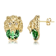 Picture of Delicate Gold Plated Stud Earrings with Wow Elements