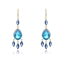 Show details for Distinctive Blue Cubic Zirconia Dangle Earrings with Low MOQ