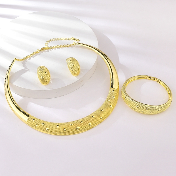 Picture of Most Popular Big Dubai 3 Piece Jewelry Set