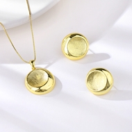 Show details for Zinc Alloy Gold Plated 2 Piece Jewelry Set from Certified Factory