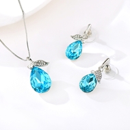 Picture of Zinc Alloy Pink Necklace and Earring Set with Full Guarantee