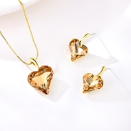 Picture of Casual Love & Heart Necklace and Earring Set with Fast Delivery