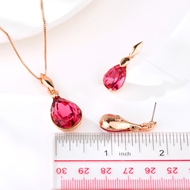 Picture of Distinctive Pink Rose Gold Plated 2 Piece Jewelry Set with Low MOQ