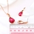 Picture of Distinctive Pink Rose Gold Plated 2 Piece Jewelry Set with Low MOQ