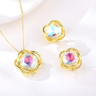 Picture of Attractive Colorful Artificial Crystal 2 Piece Jewelry Set For Your Occasions