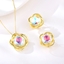 Show details for Attractive Colorful Artificial Crystal 2 Piece Jewelry Set For Your Occasions
