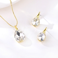 Picture of Pretty Artificial Crystal Zinc Alloy 2 Piece Jewelry Set