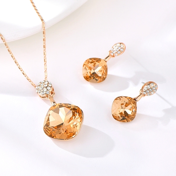 Picture of Unique Small Rose Gold Plated 2 Pieces Jewelry Sets