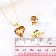 Picture of Casual Love & Heart Necklace and Earring Set with Fast Delivery