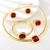 Picture of Zinc Alloy Red 4 Piece Jewelry Set with Member Discount