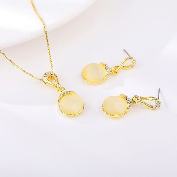 Picture of Best Opal Zinc Alloy 2 Piece Jewelry Set