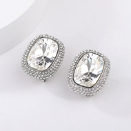 Show details for Trendy White Zinc Alloy Stud Earrings with No-Risk Refund Show details for Trendy White Zinc Alloy Stud Earrings with No-Risk Refund