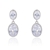 Picture of Big Platinum Plated Dangle Earrings with Fast Shipping