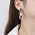 Picture of Funky Big Cubic Zirconia Dangle Earrings