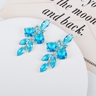 Picture of Best Cubic Zirconia Blue Dangle Earrings