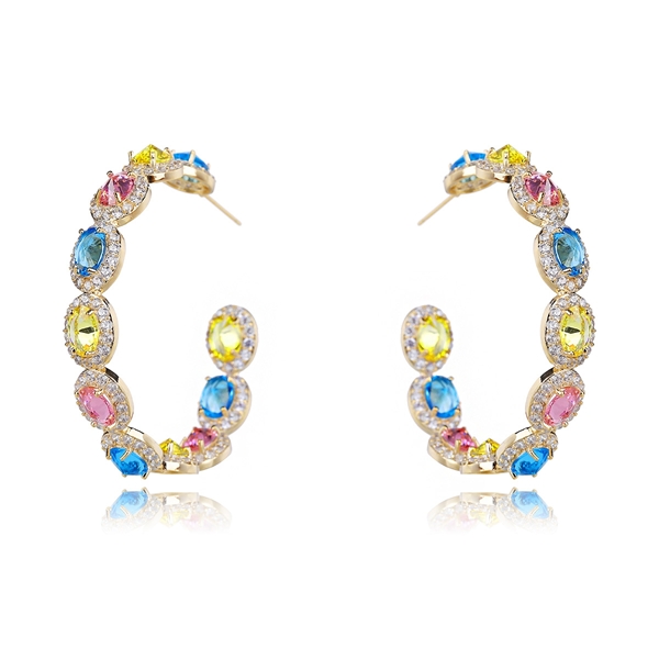 Picture of Luxury Big Dangle Earrings with Beautiful Craftmanship