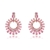 Picture of Trendy Gold Plated Pink Dangle Earrings with No-Risk Refund