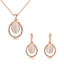 Show details for Designer Rose Gold Plated Classic 2 Piece Jewelry Set with Easy Return