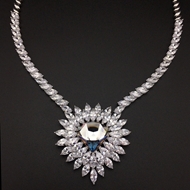 Show details for Featured White Platinum Plated Short Chain Necklace with Full Guarantee Show details for Featured White Platinum Plated Short Chain Necklace with Full Guarantee