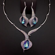 Show details for Zinc Alloy Platinum Plated 2 Piece Jewelry Set with Fast Delivery Show details for Zinc Alloy Platinum Plated 2 Piece Jewelry Set with Fast Delivery