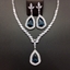 Show details for Low Cost Platinum Plated Swarovski Element 2 Piece Jewelry Set for Female