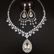 Show details for Amazing Swarovski Element Platinum Plated 2 Piece Jewelry Set Show details for Amazing Swarovski Element Platinum Plated 2 Piece Jewelry Set