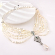Show details for Eye-Catching White Cubic Zirconia Short Chain Necklace at Unbeatable Price Show details for Eye-Catching White Cubic Zirconia Short Chain Necklace at Unbeatable Price