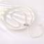 Show details for Nickel Free Platinum Plated Big Y Necklace with Easy Return