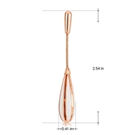 Picture of Classic Rose Gold Plated Dangle Earrings with Fast Delivery