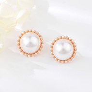 Picture of Classic Artificial Pearl Stud Earrings for Girlfriend