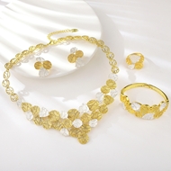 Show details for Latest Big Zinc Alloy 4 Piece Jewelry Set