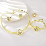 Picture of Fashionable Big Gold Plated 4 Piece Jewelry Set