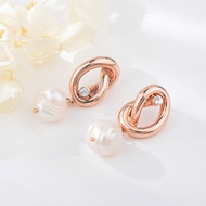 Picture of Shop Rose Gold Plated Casual Dangle Earrings with Wow Elements