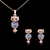 Picture of Delicate Artificial Crystal Rose Gold Plated 2 Piece Jewelry Set