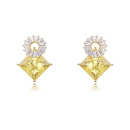 Picture of Luxury Yellow Dangle Earrings with Fast Shipping