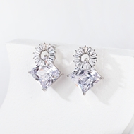 Picture of Luxury Platinum Plated Dangle Earrings with Fast Delivery